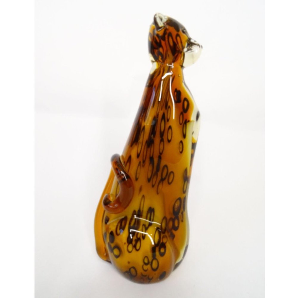 Hand Fused VINCI By Dynasty Gallery Glass Cat
